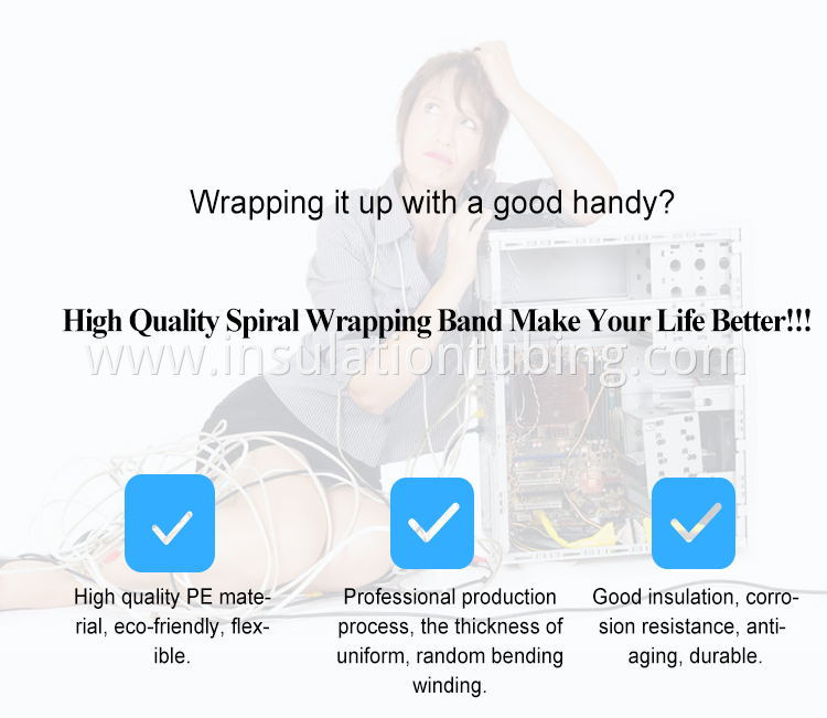 High Quality Electrical Wire Spiral Wrapping Band